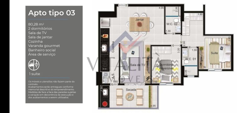 Apartamento à venda com 2 quartos, 77m² - Foto 12