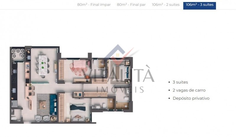 Apartamento à venda com 3 quartos, 106m² - Foto 11