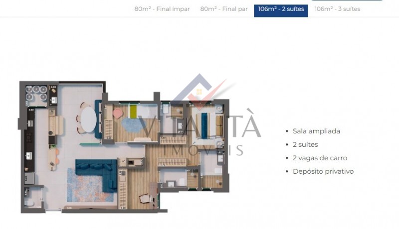 Apartamento à venda com 3 quartos, 106m² - Foto 12
