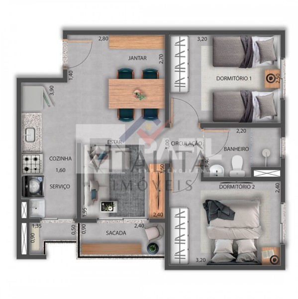 Imobiliária Ribeirão Preto - Vitalità Imóveis - Apartamento - Jardim Olhos D'Agua - Ribeirão Preto